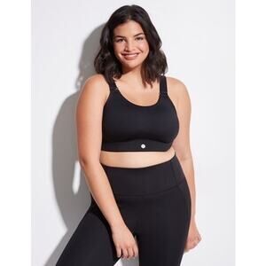 Livi Active Molded No Wire Sports Bra Black Plus Size 44D